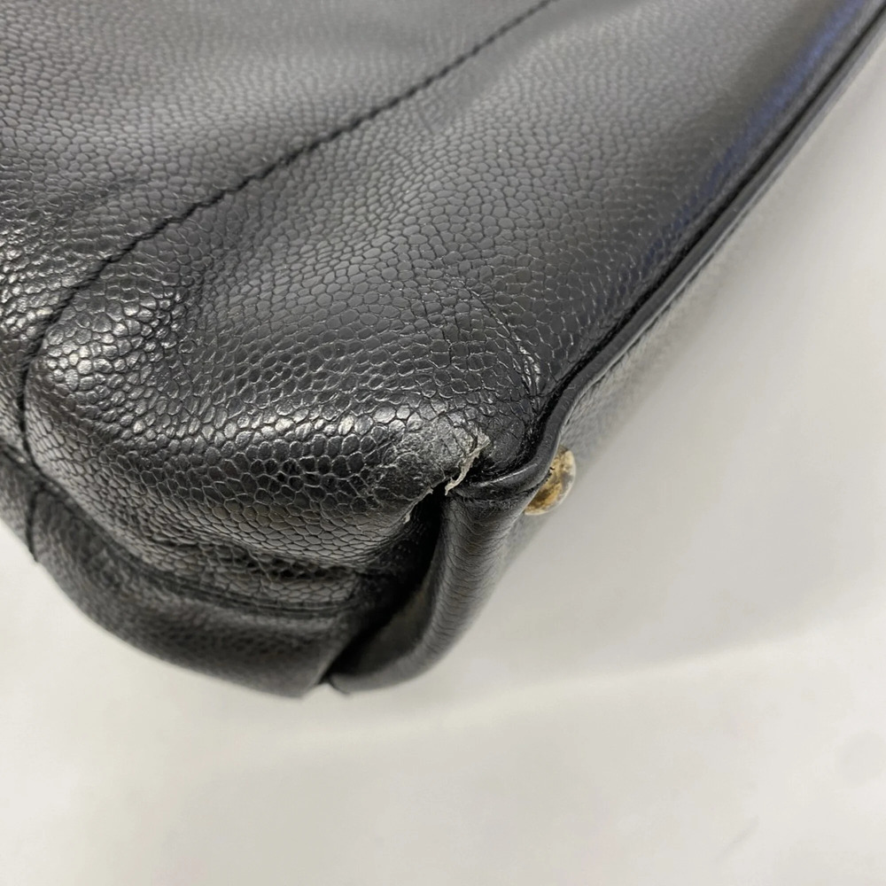 CHANEL Black Caviar Leather Tote Bag - Picture 6 of 10